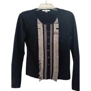 CAbi Cardigan Sweater-Tuxedo Broadway Women’s XS  Cashmere Blend